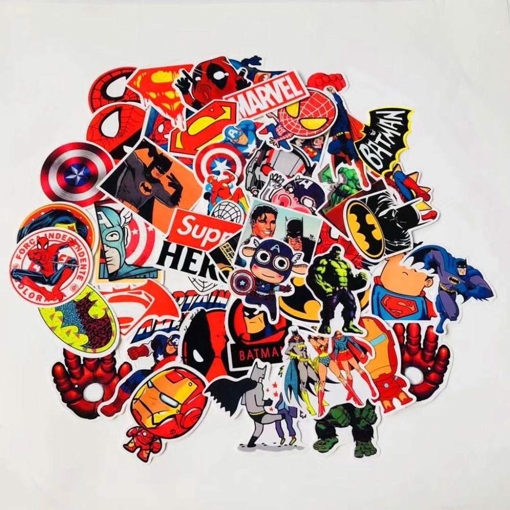 Marvel / DC 50pcs Sticker Set - Picture 4 of 5